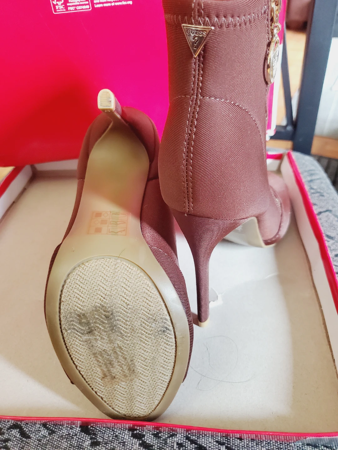 Guess Gfmonika Chocolate Heels - Size 7 - photo 2