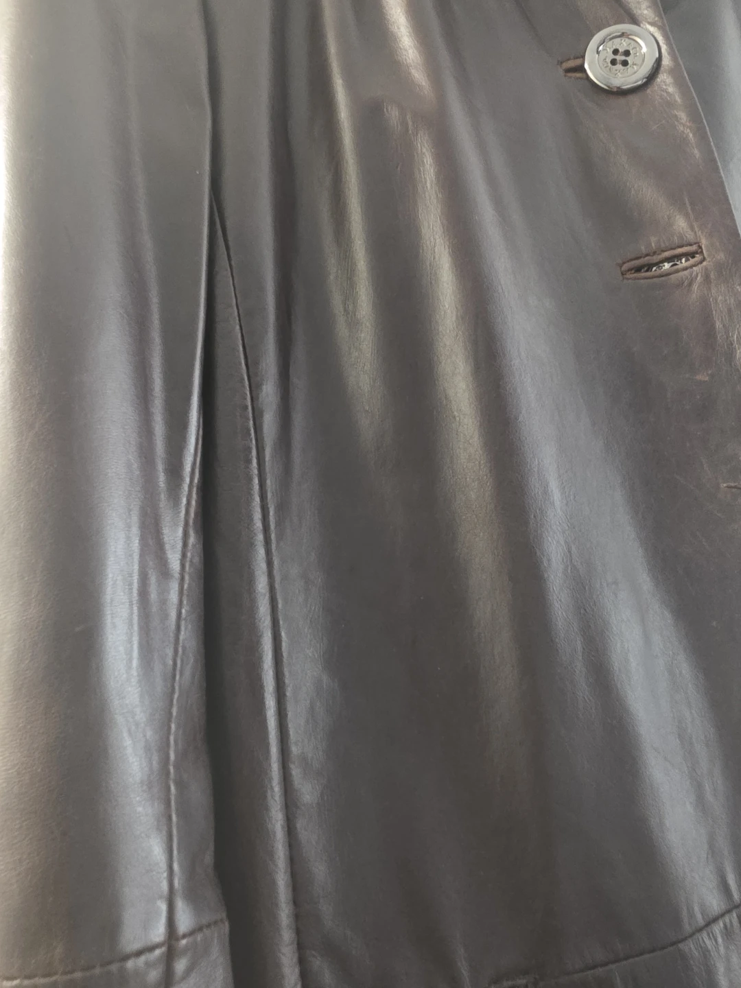 MAX&Co. Dark Brown Leather Jacket - photo 3