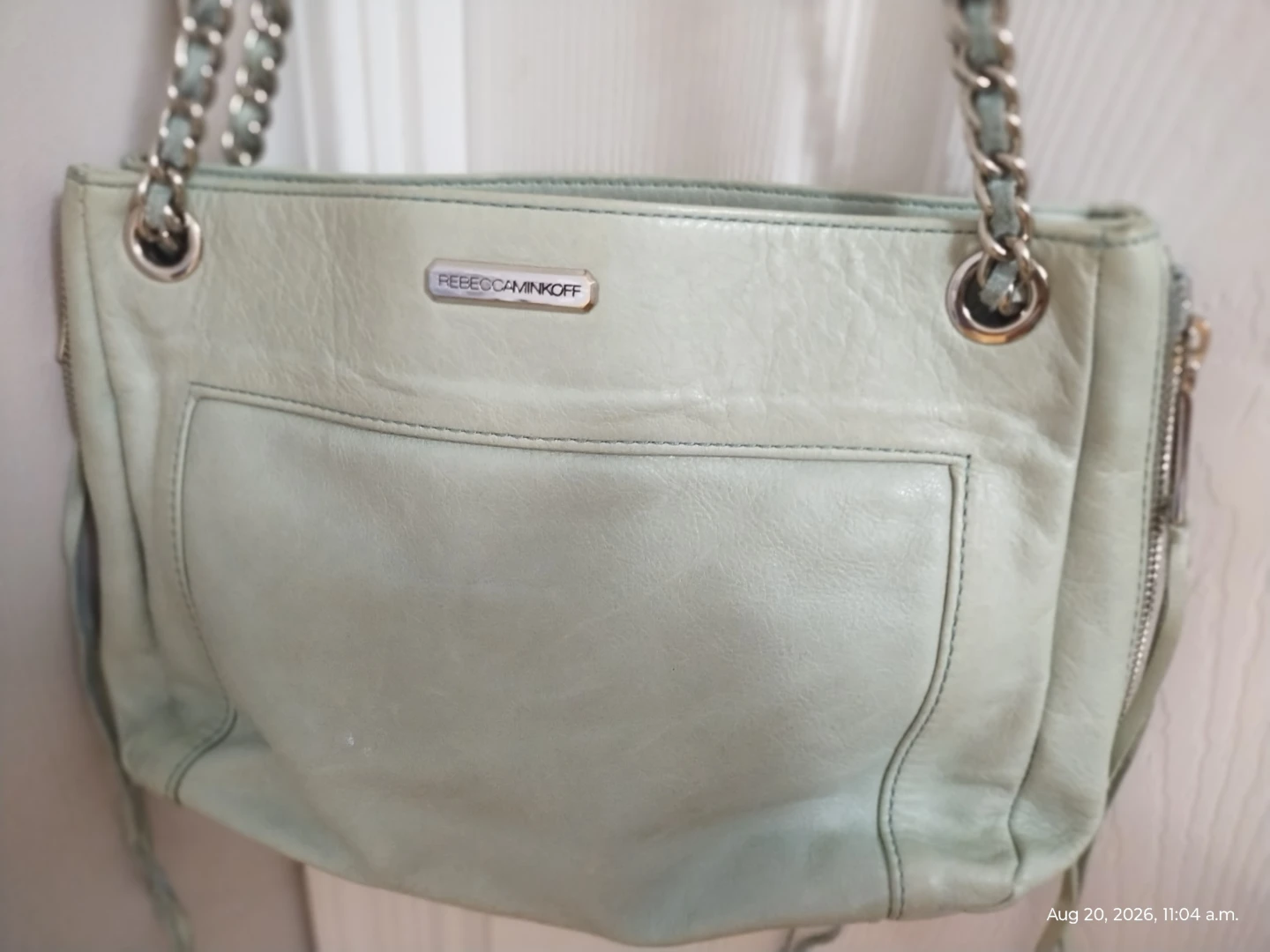 Rebecca Minkoff Pale Blue Leather Shoulder Bag - photo 4