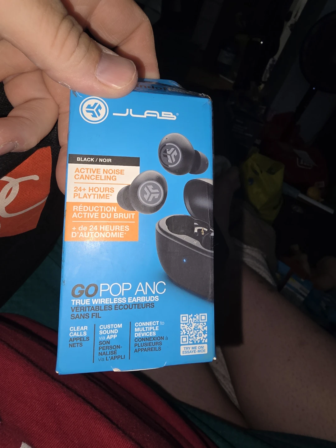 JLab Go Pop ANC True Wireless Earbuds - Black - photo 2