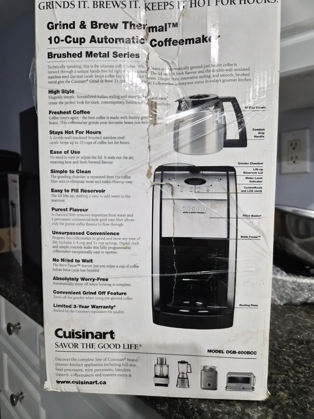 Cuisinart Grind & Brew Thermal 10-Cup Automatic Coffeemaker - photo 2