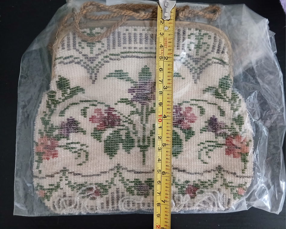 Vintage Beaded Floral Purse - photo 3