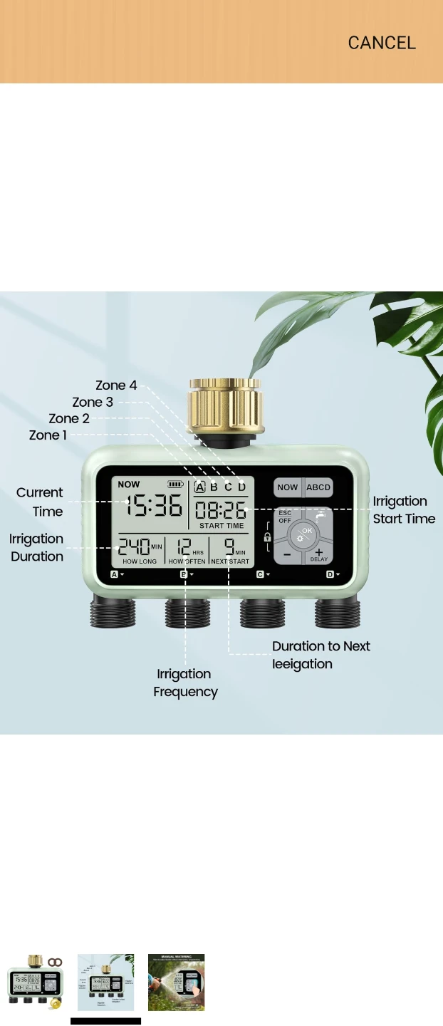 4-Zone Automatic Garden Hose Timer - photo 2