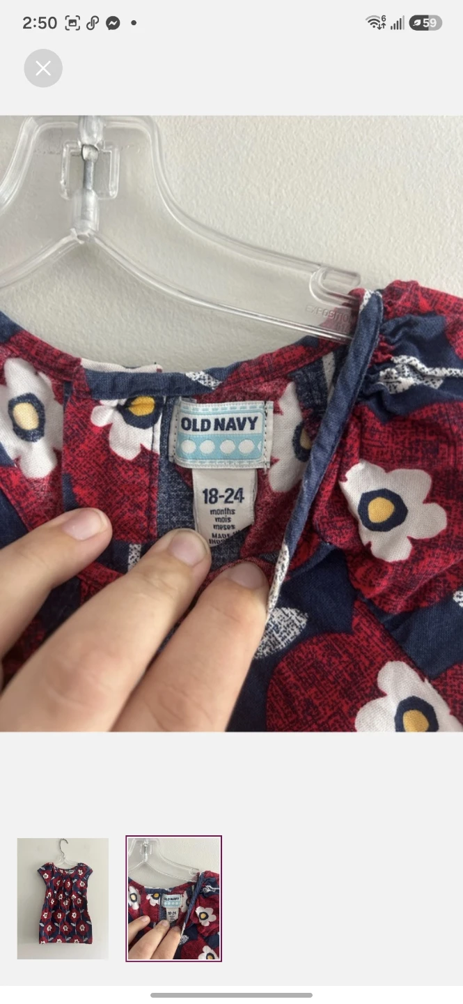 Old Navy Baby Girl Floral Dress 18-24 Months - photo 2