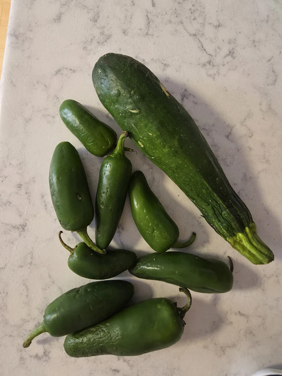 Zucchini and Jalapeños