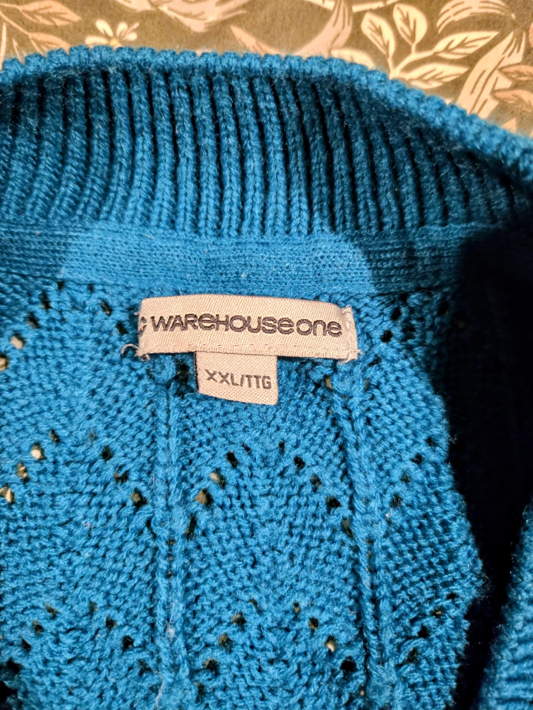 Warehouse One Blue Knit Sweater xxl - photo 2
