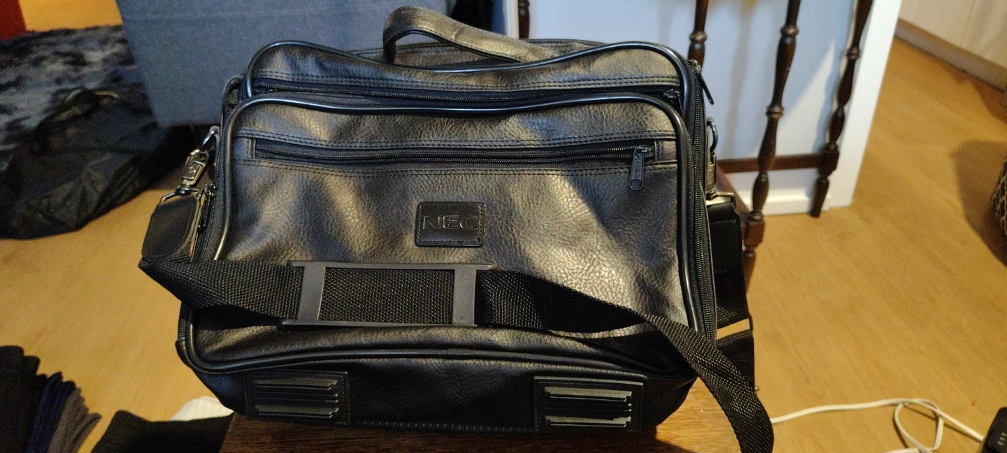 Black Leather Briefcase Bag - photo 2