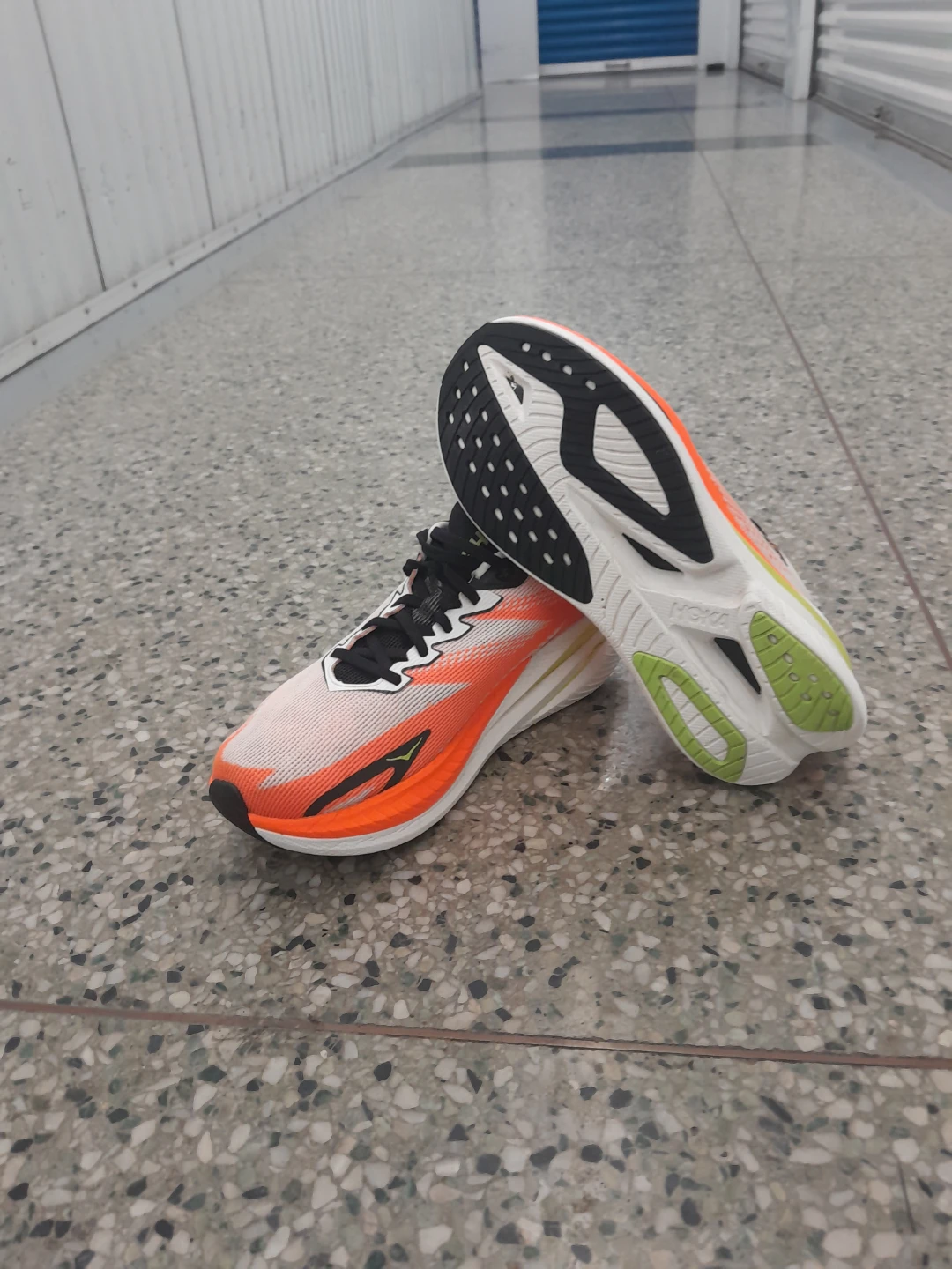 HOKA Mach 5 Running Shoes - Orange/White Men's Size  10.5 - photo 2