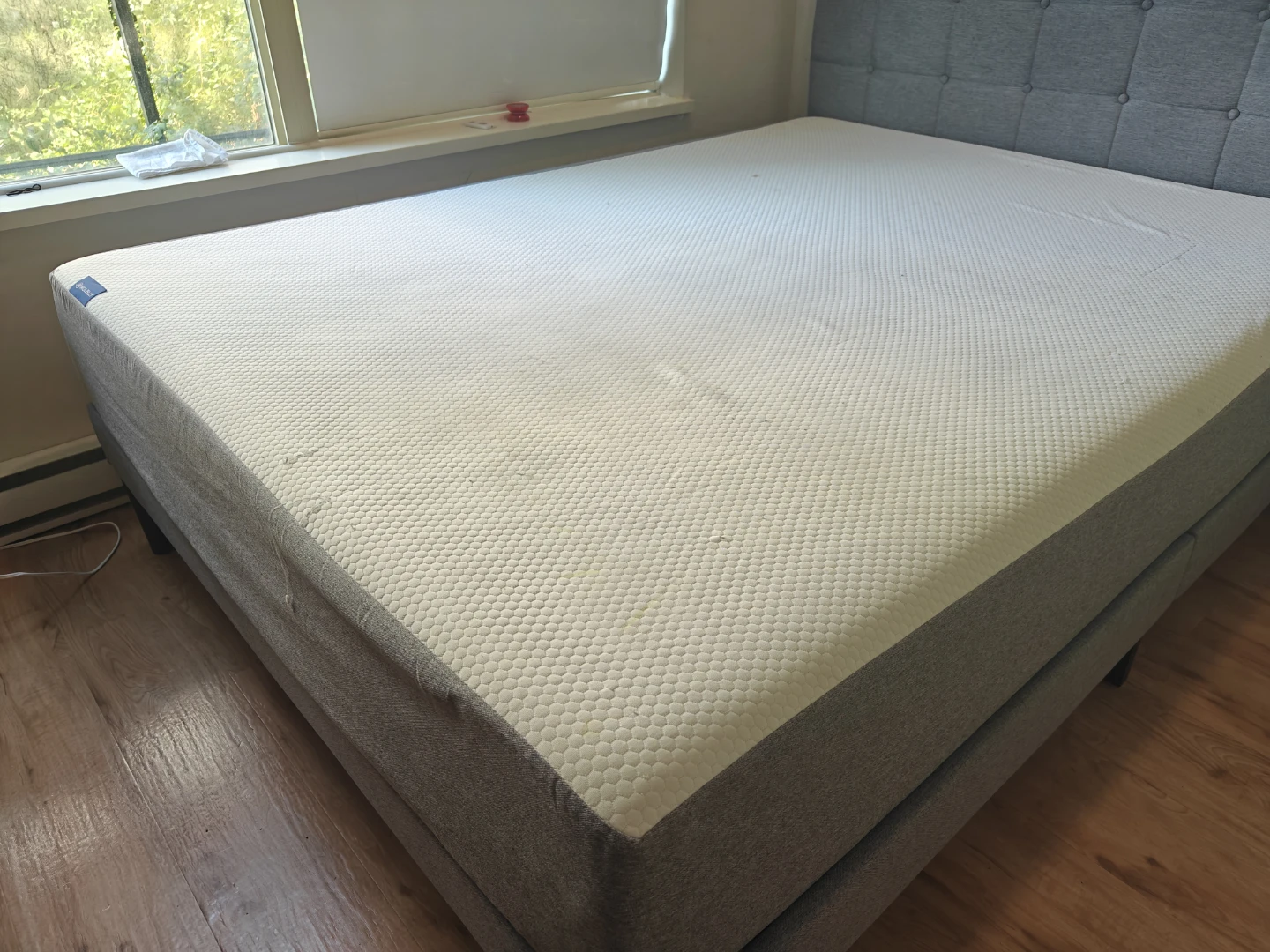 Queen Bed Frame with Upholstered Headboard - photo 4