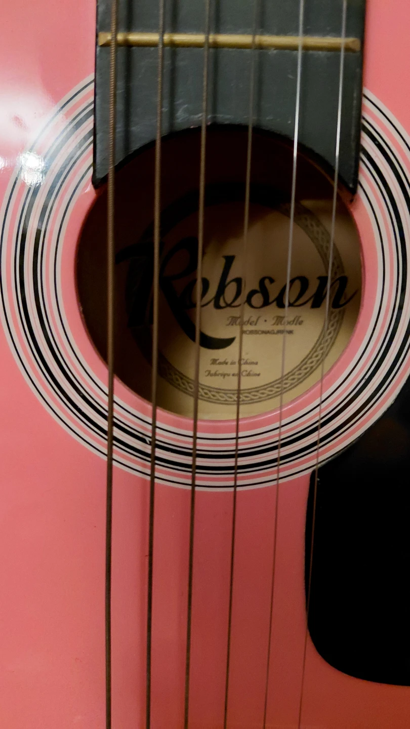 Robson Model Mella Pink Acoustic Guitar - photo 2