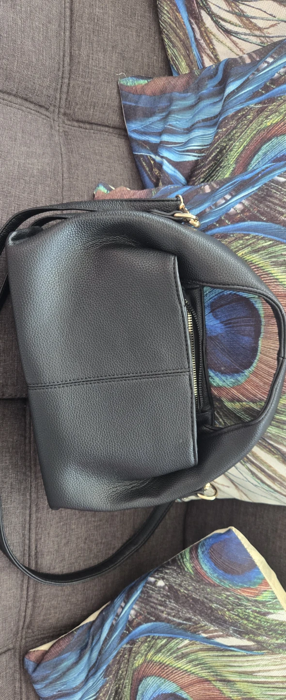Black Faux Leather Bucket Bag - photo 2