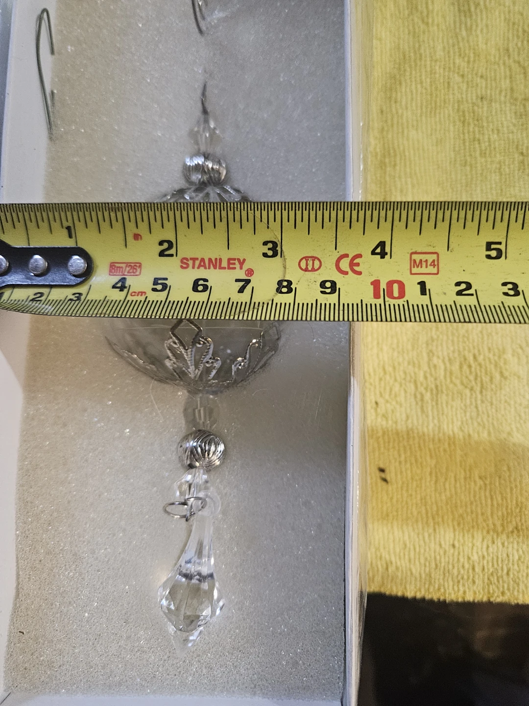 Set of 2 Crystal Snowflake Ornaments - photo 2