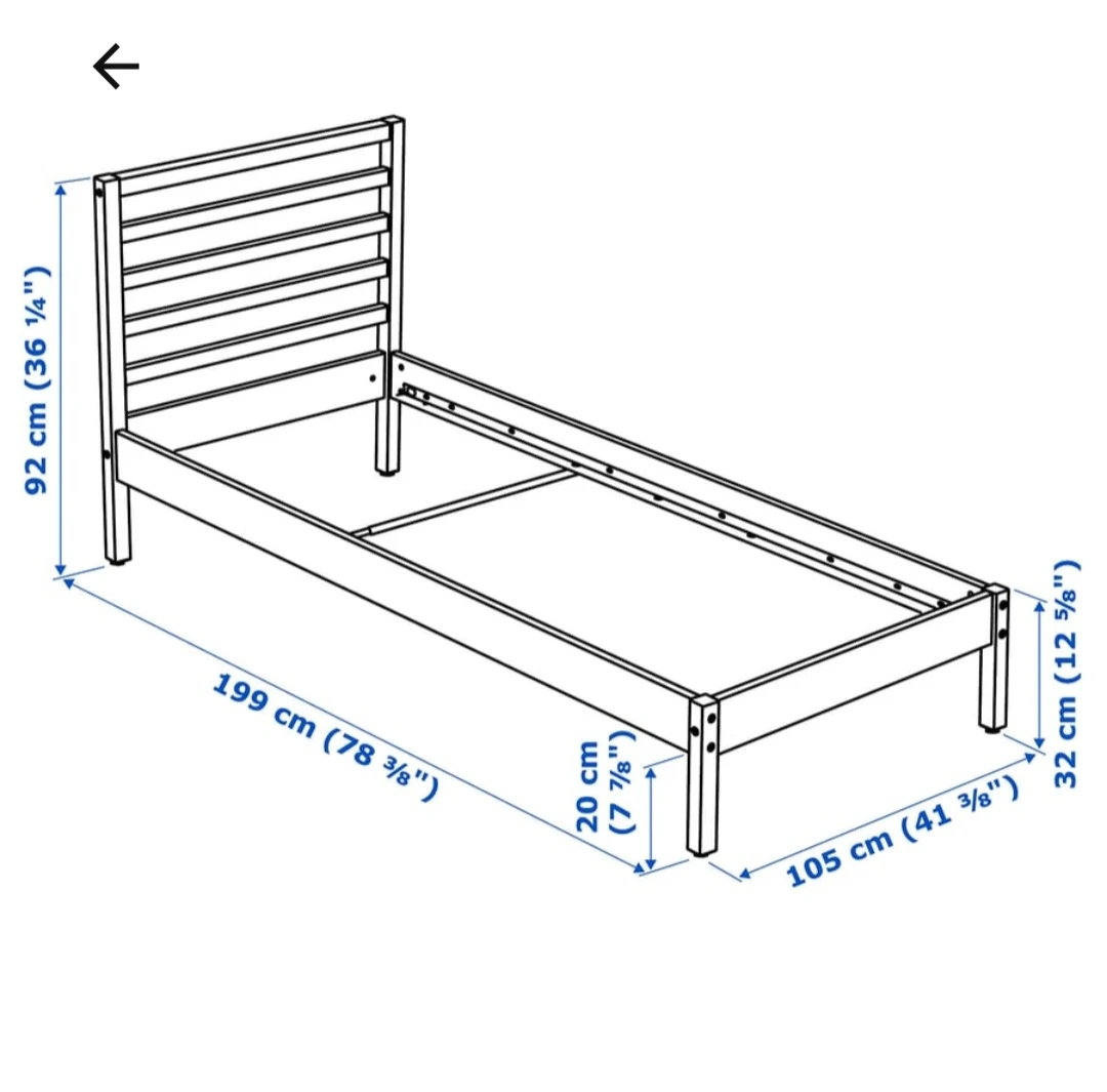 Ikea twin bed frame - photo 4
