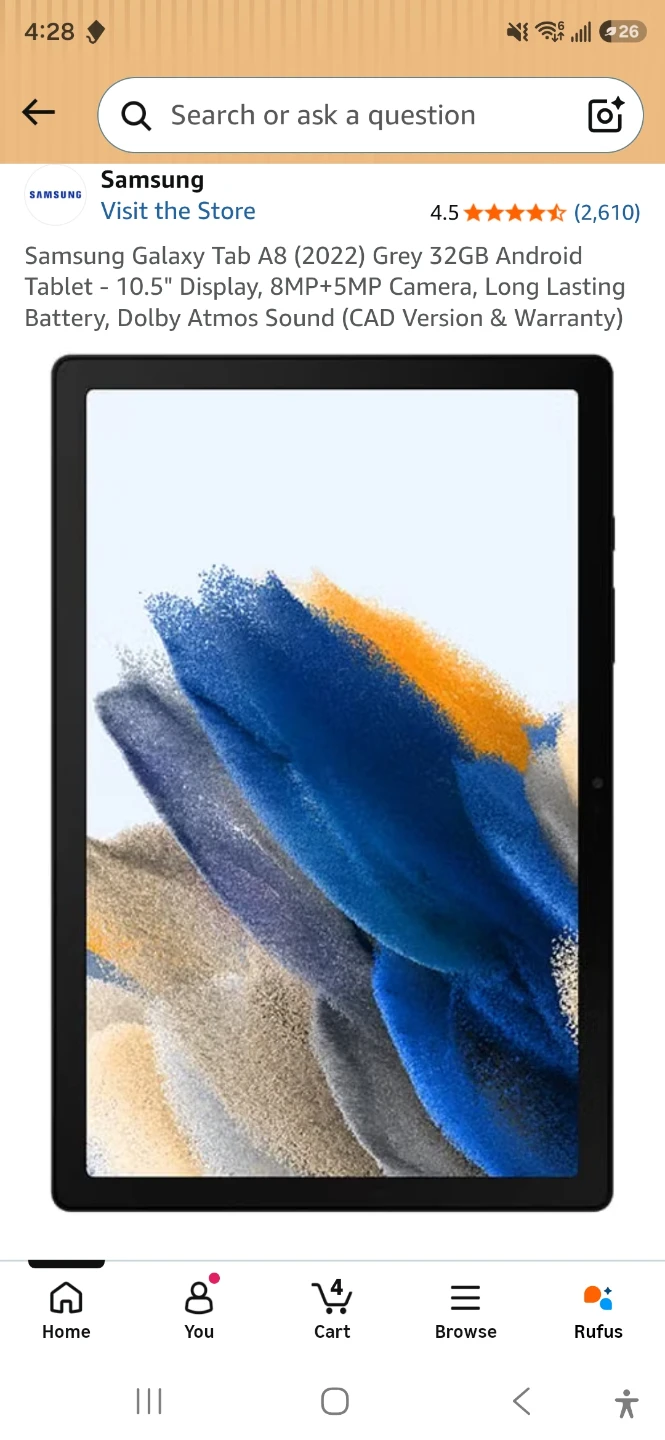 Samsung Galaxy Tab A8 (2022) Grey 32GB