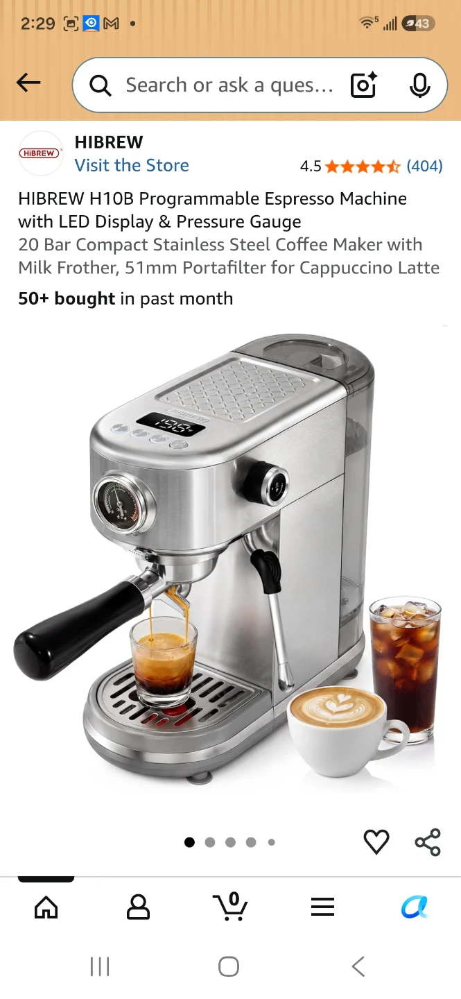 HIBREW H10B Programmable Espresso Machine - photo 5