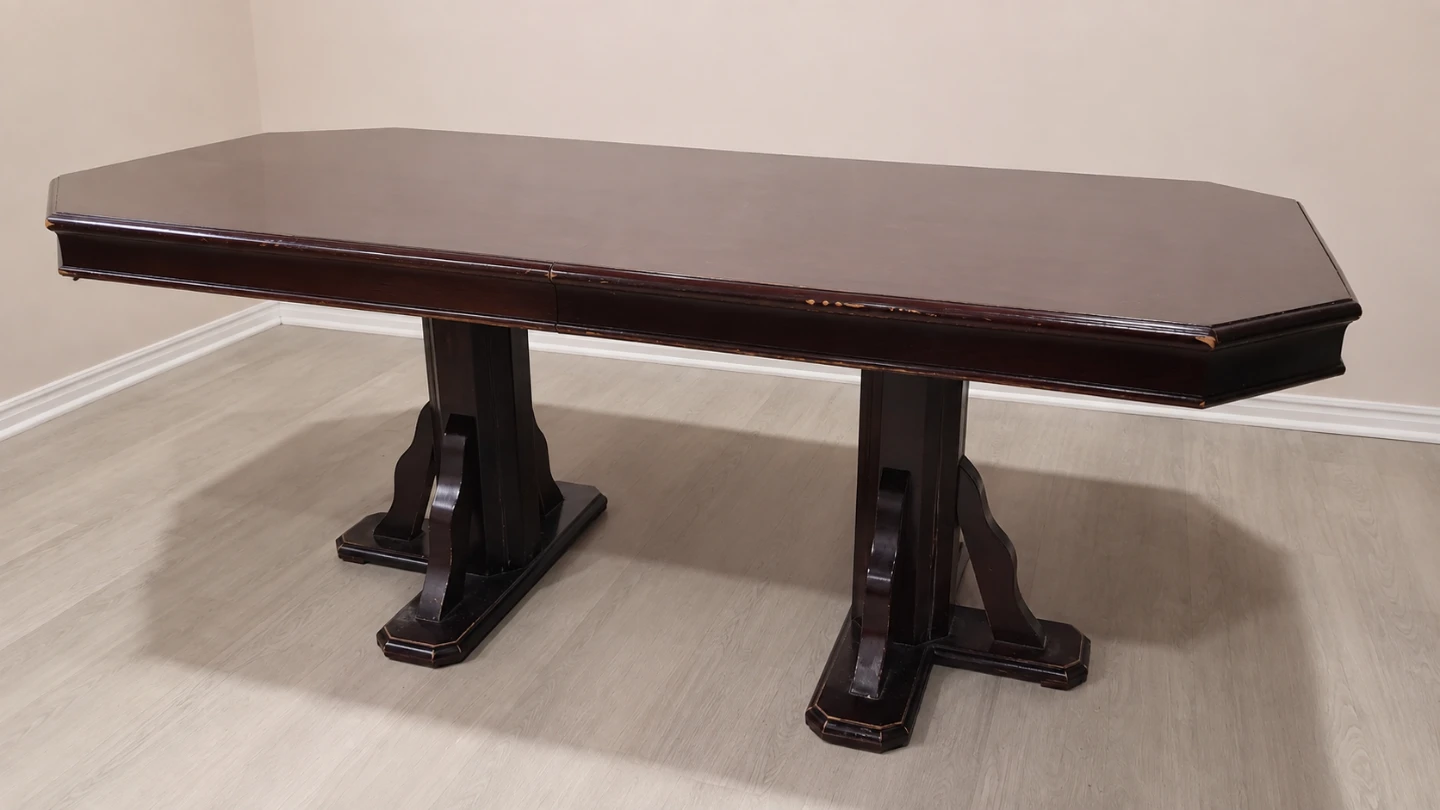 Dark Wood Dining Table - Open to offers