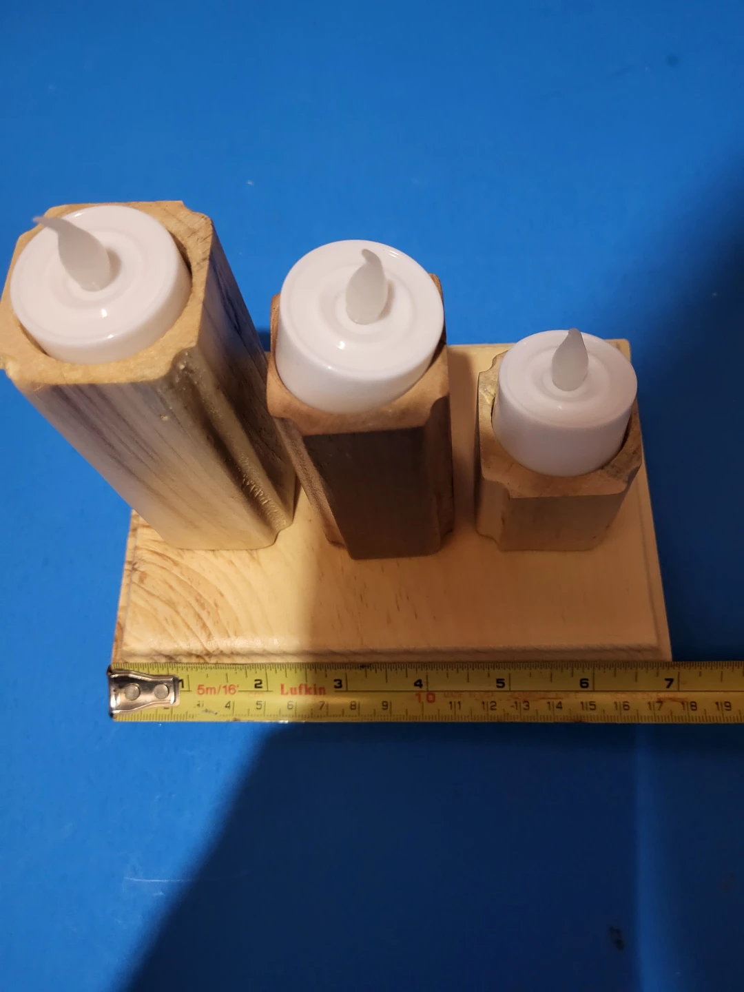 Wooden 3-Tier LED Candle Holder - photo 5