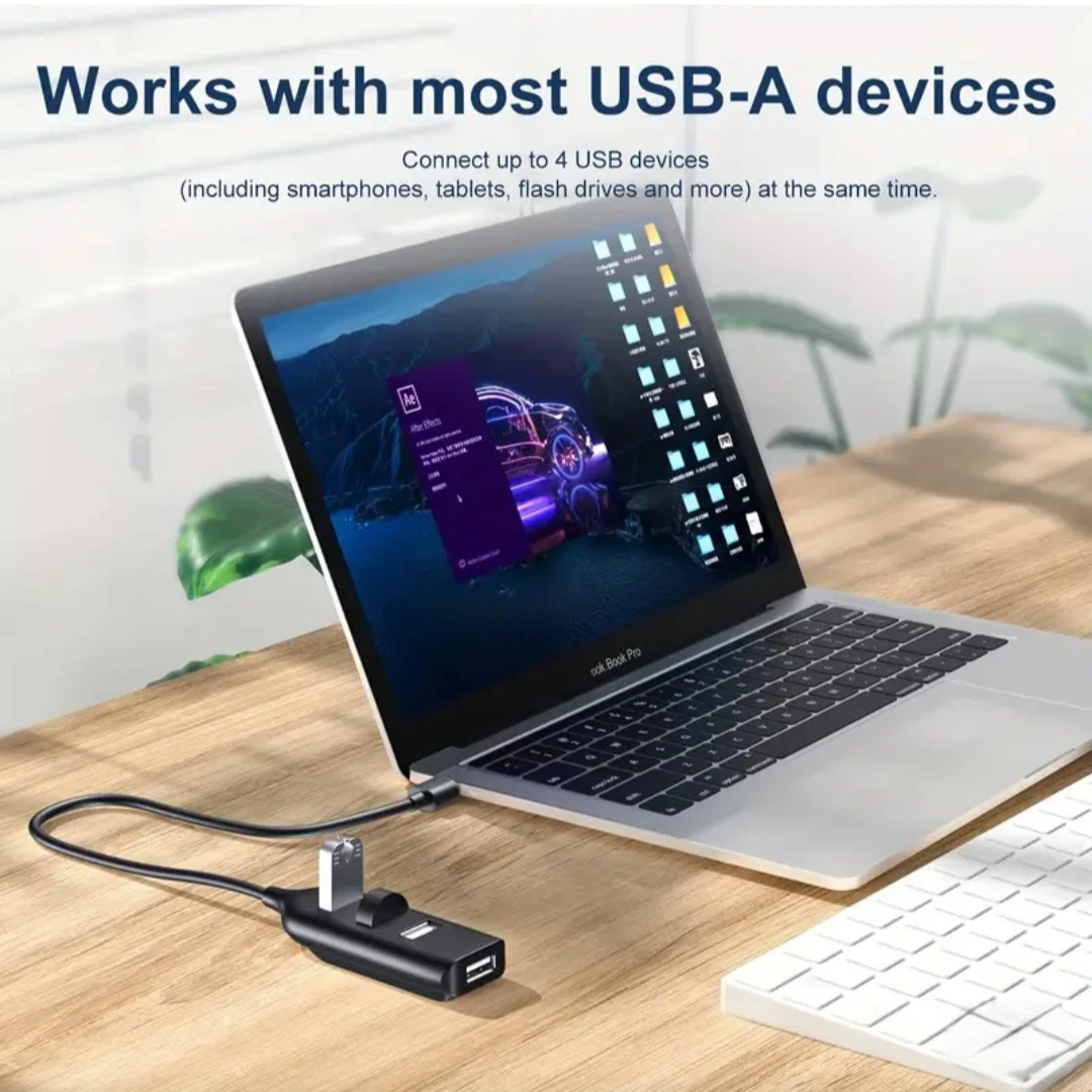 White 4-Port USB Hub. *Brand New* - photo 4