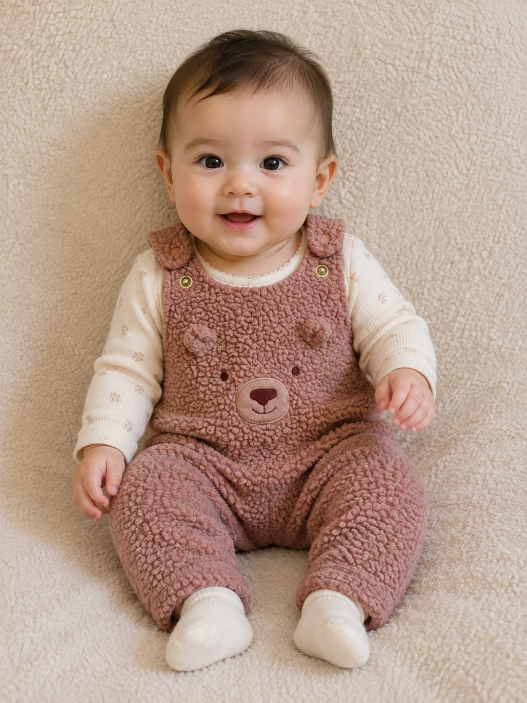 Carter's Bear Sherpa Bunting Suit - 6 Months