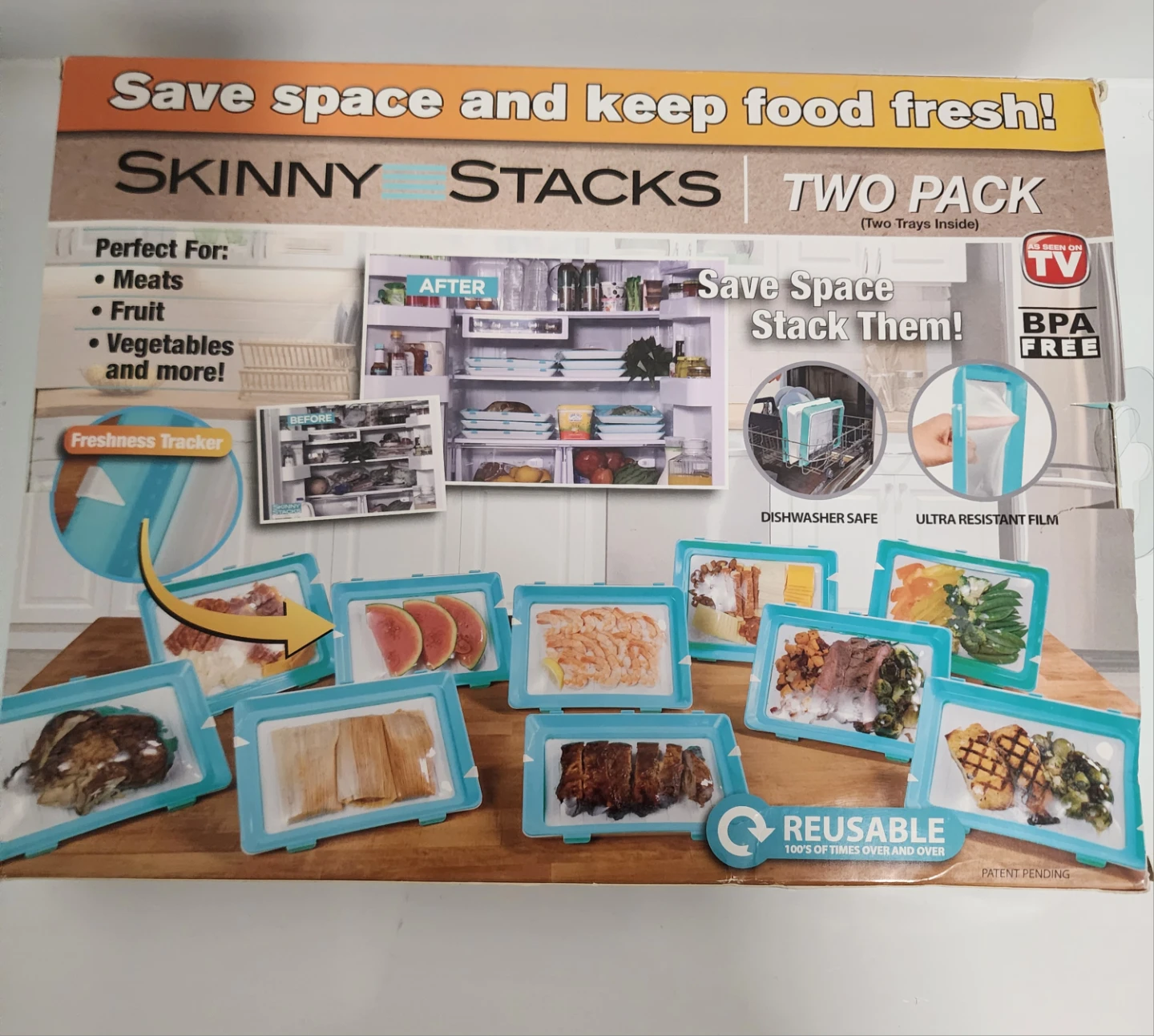 Skinny Stacks Two Pack Food Storage Trays - photo 2