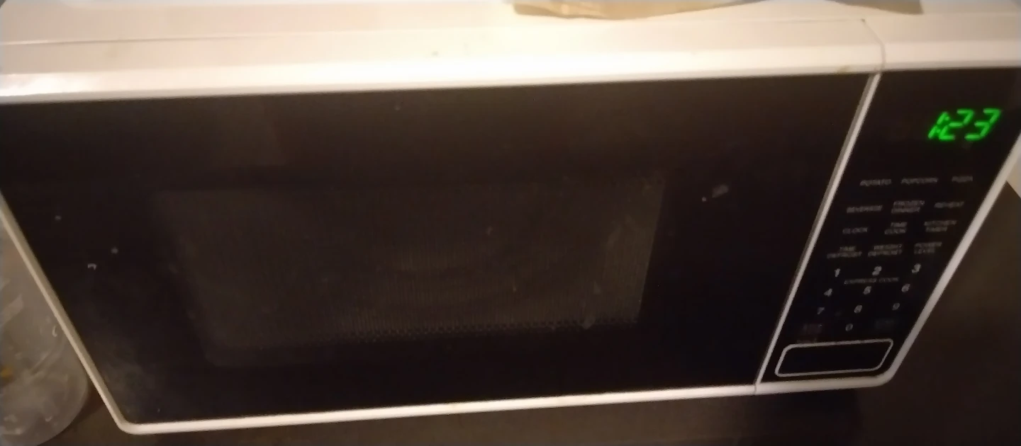 White Countertop Microwave Oven