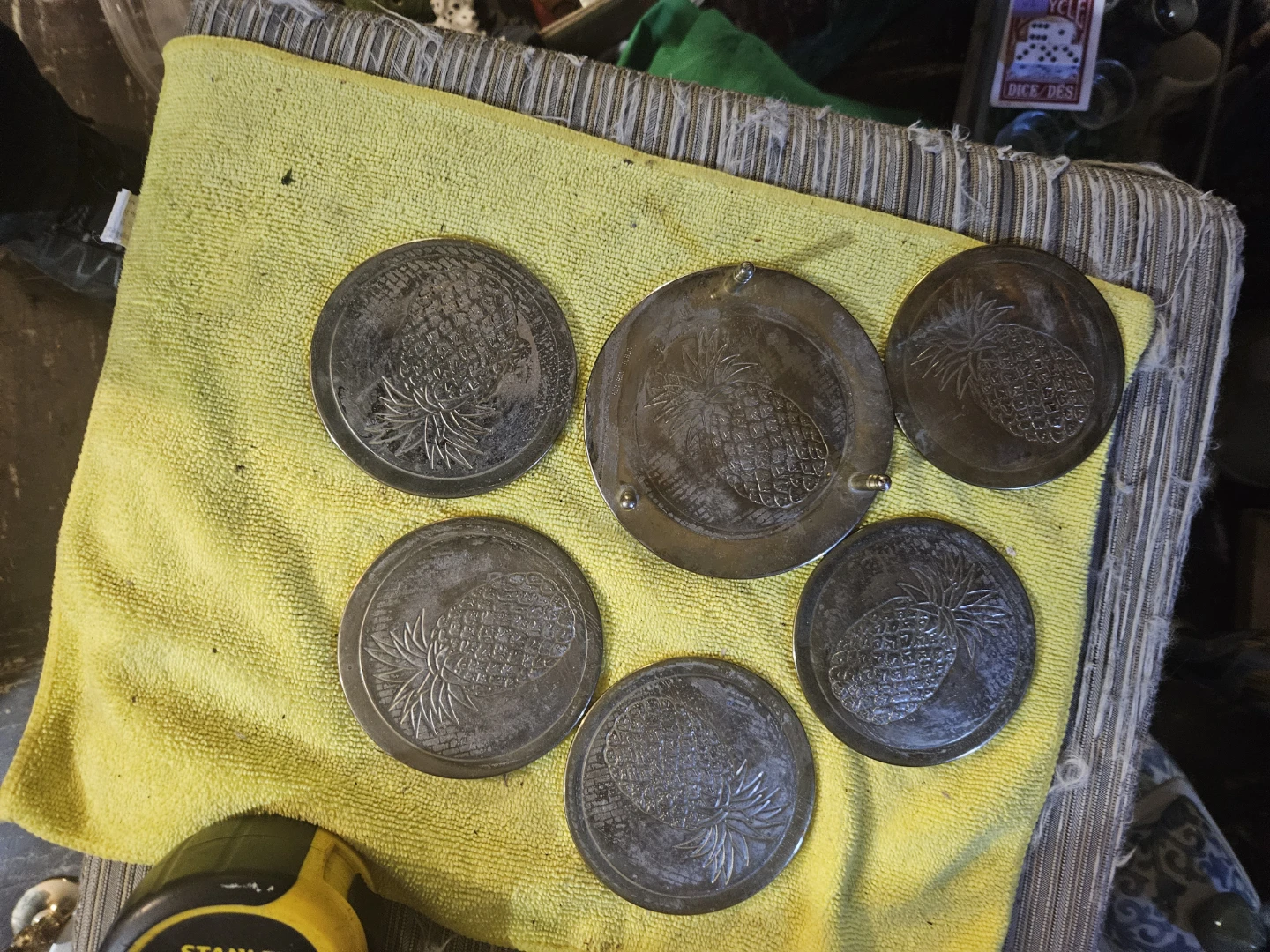 Set of 6 Coasters with Pineapple Design - photo 4