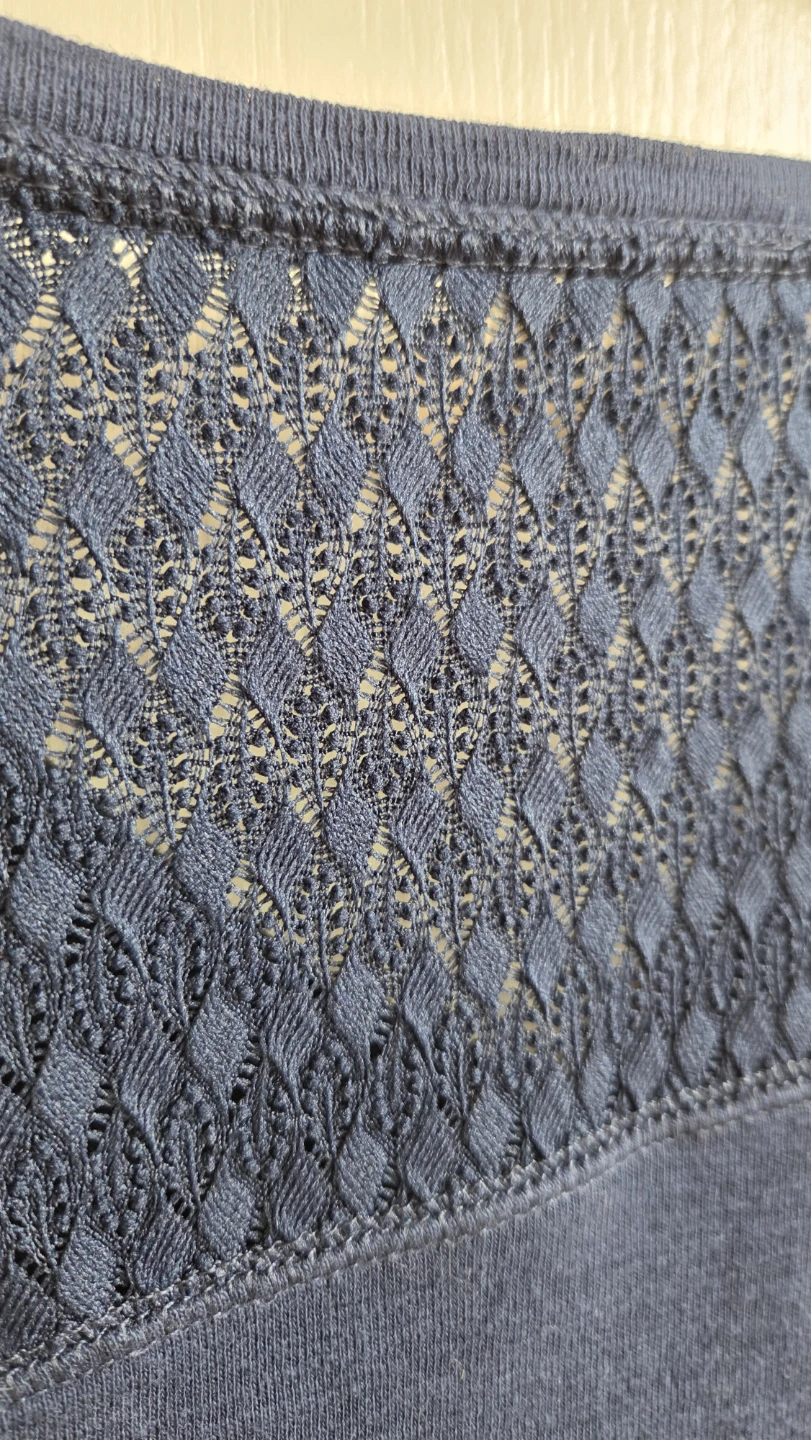Bleu et Gris Henley Top - photo 5