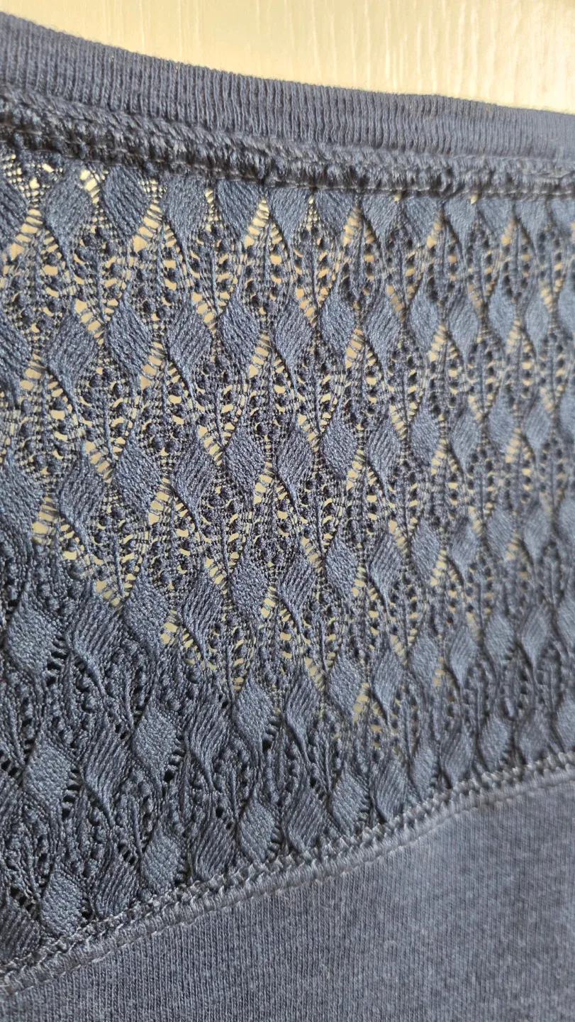 Bleu et Gris Henley Top - photo 5