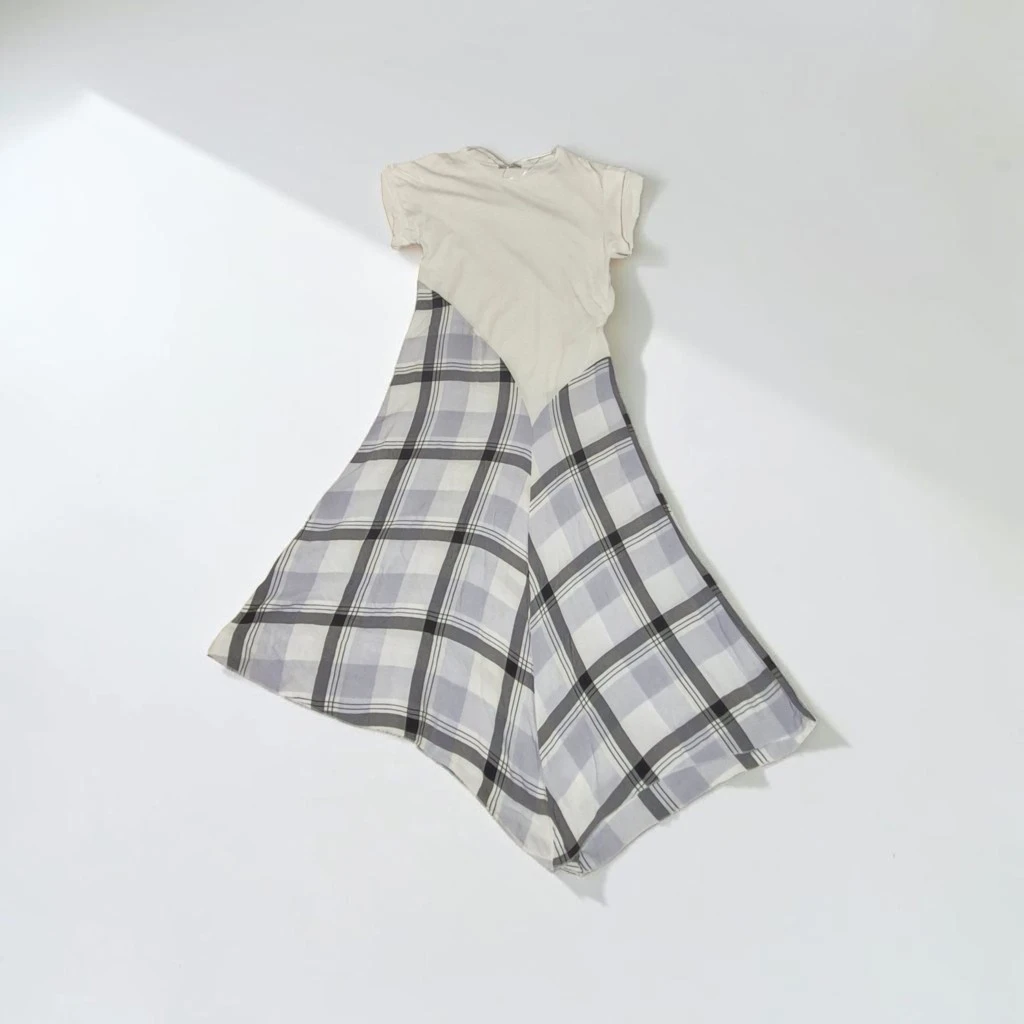 ZARA Plaid Hem Dress