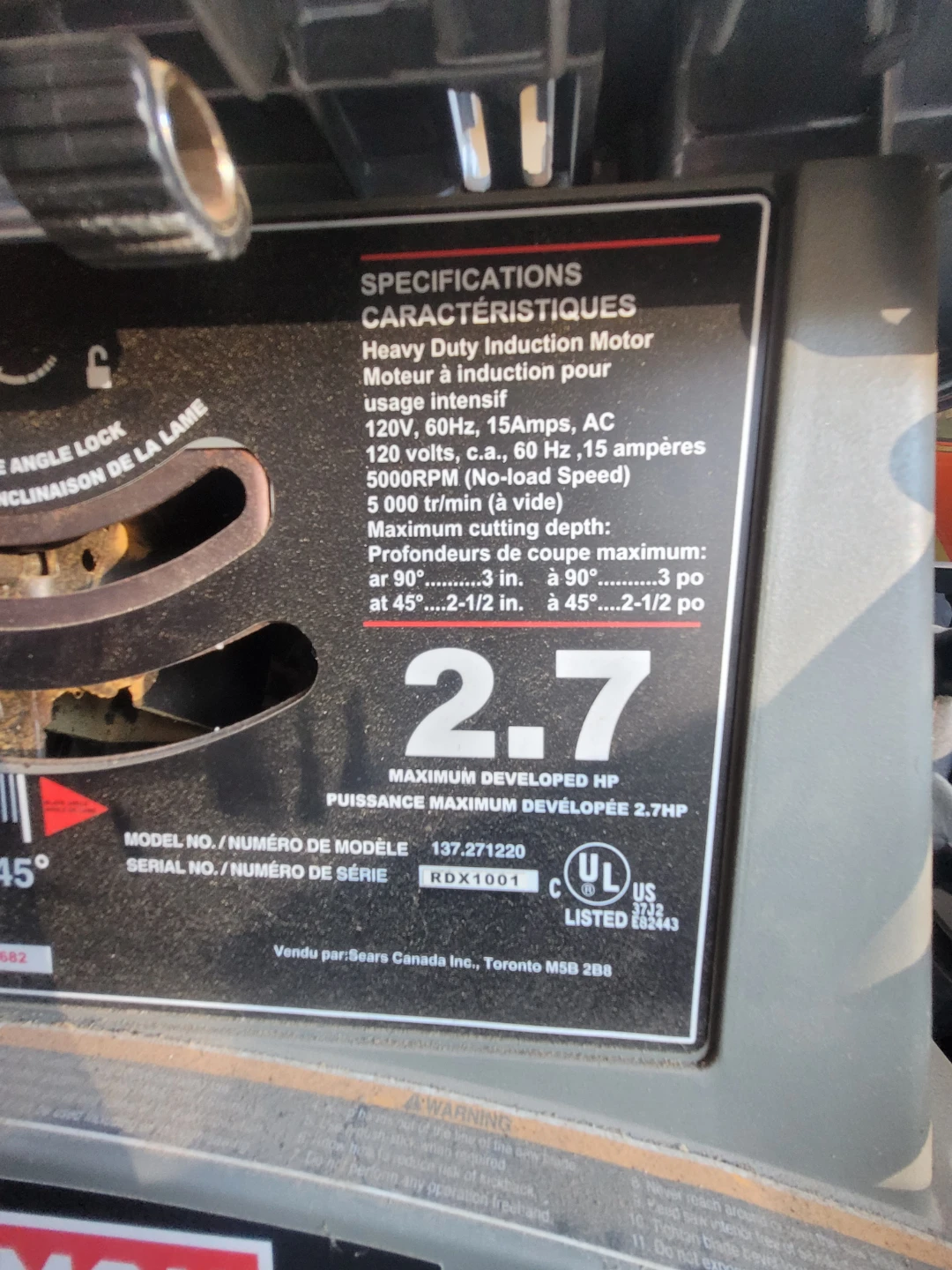 Craftsman 10-inch Table Saw - photo 5