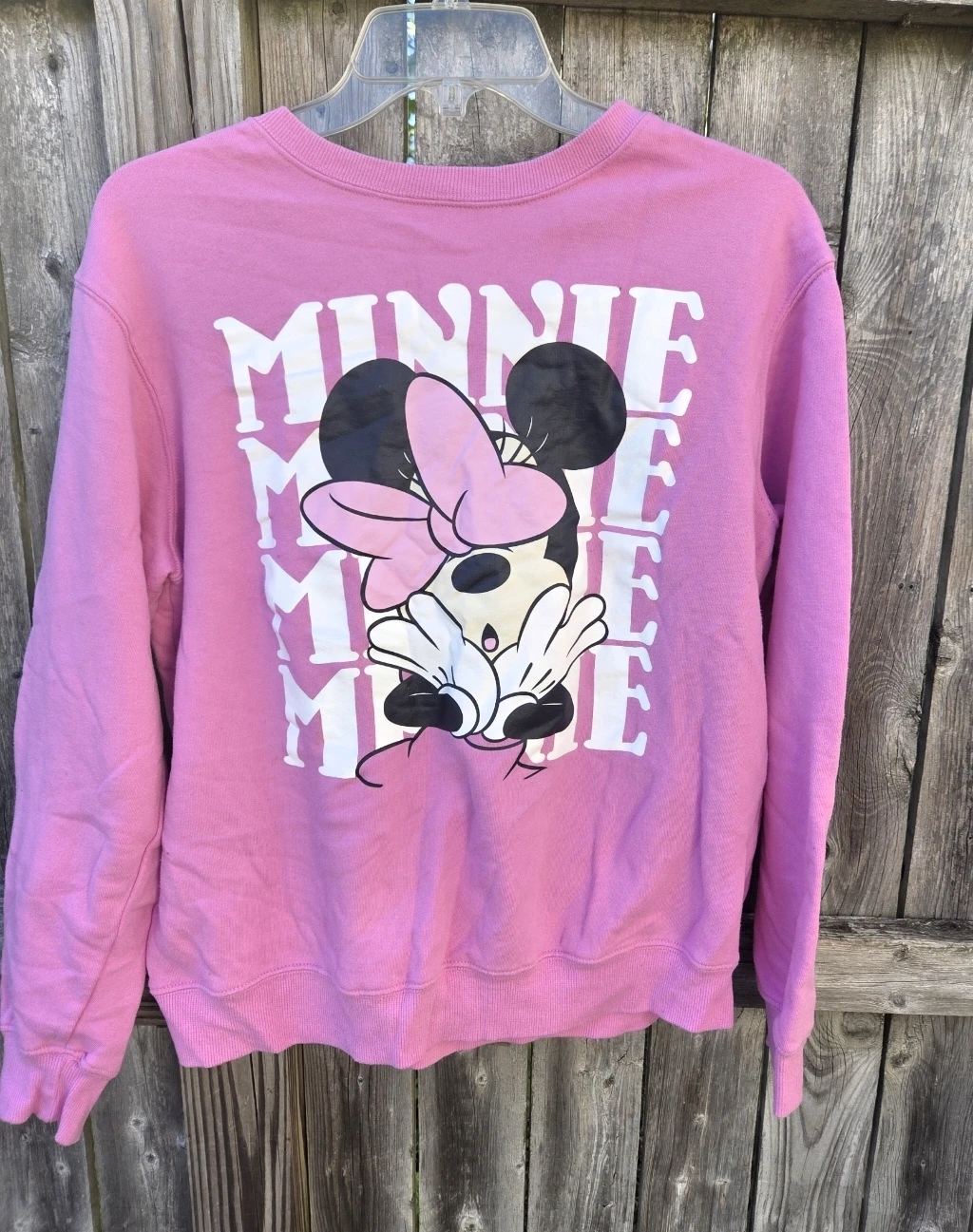 Disney Minnie Mouse Pink Crewneck Sweatshirt