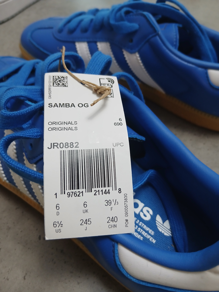 Adidas Samba OG Blue Men's Shoes - photo 3
