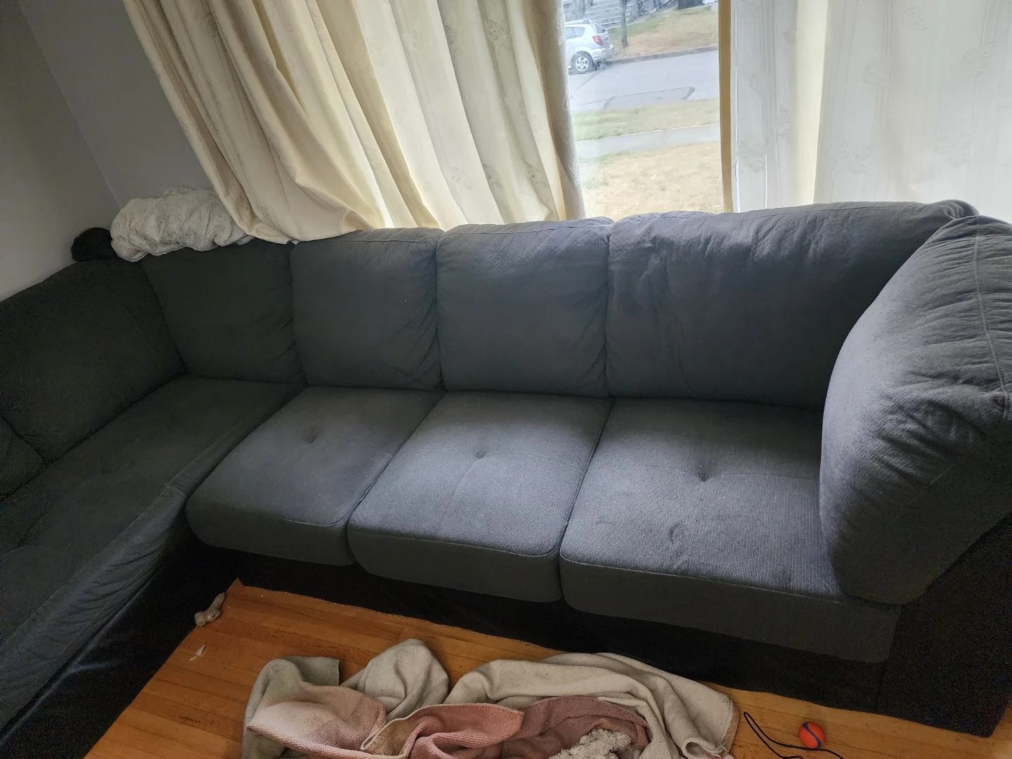 Dark Grey Sectional Sofa - photo 2