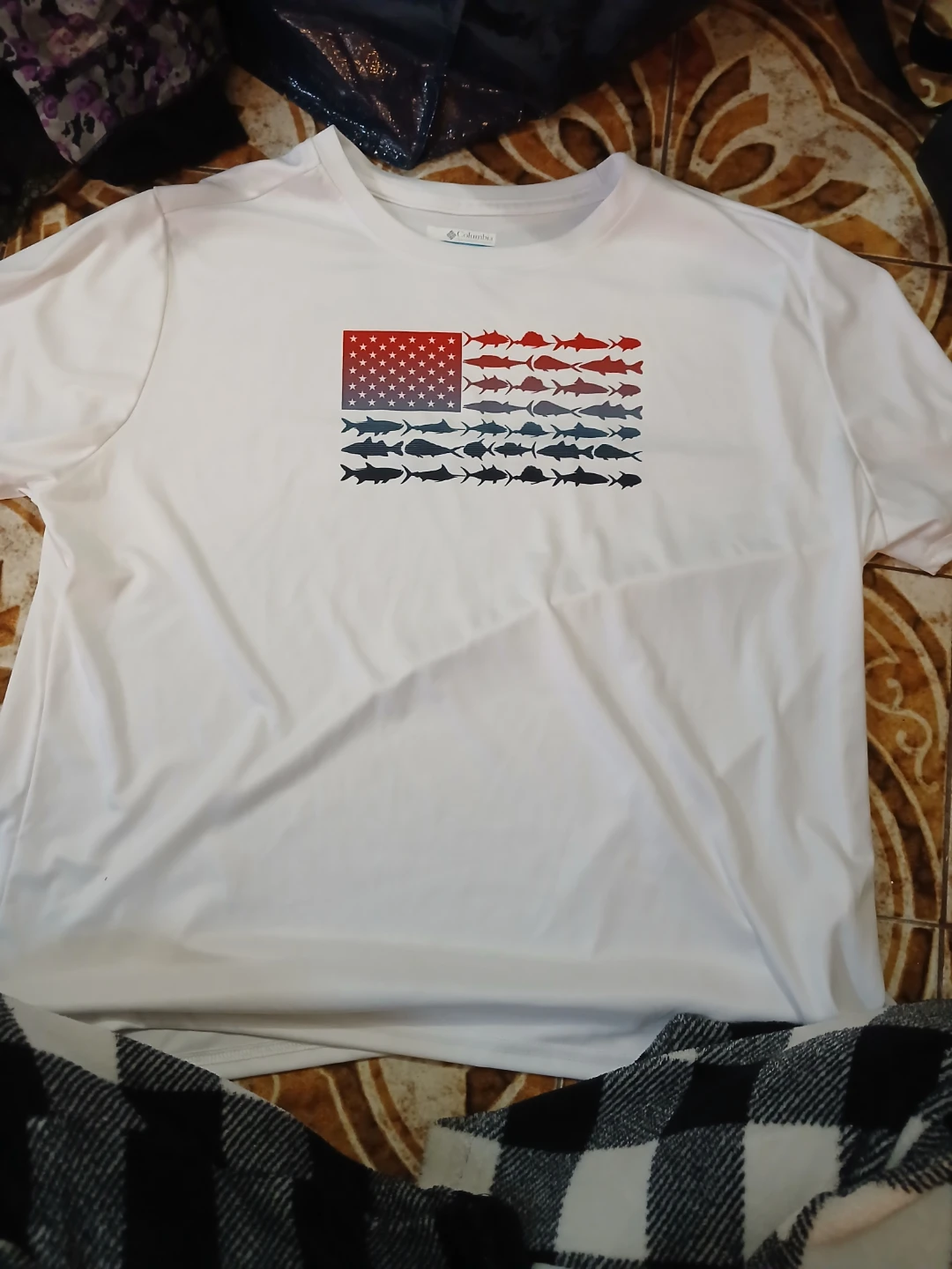 Columbia PFG White T-Shirt XL/TG