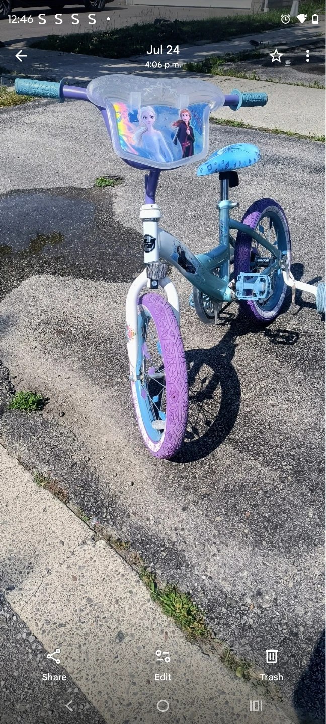 Frozen Kids Bike