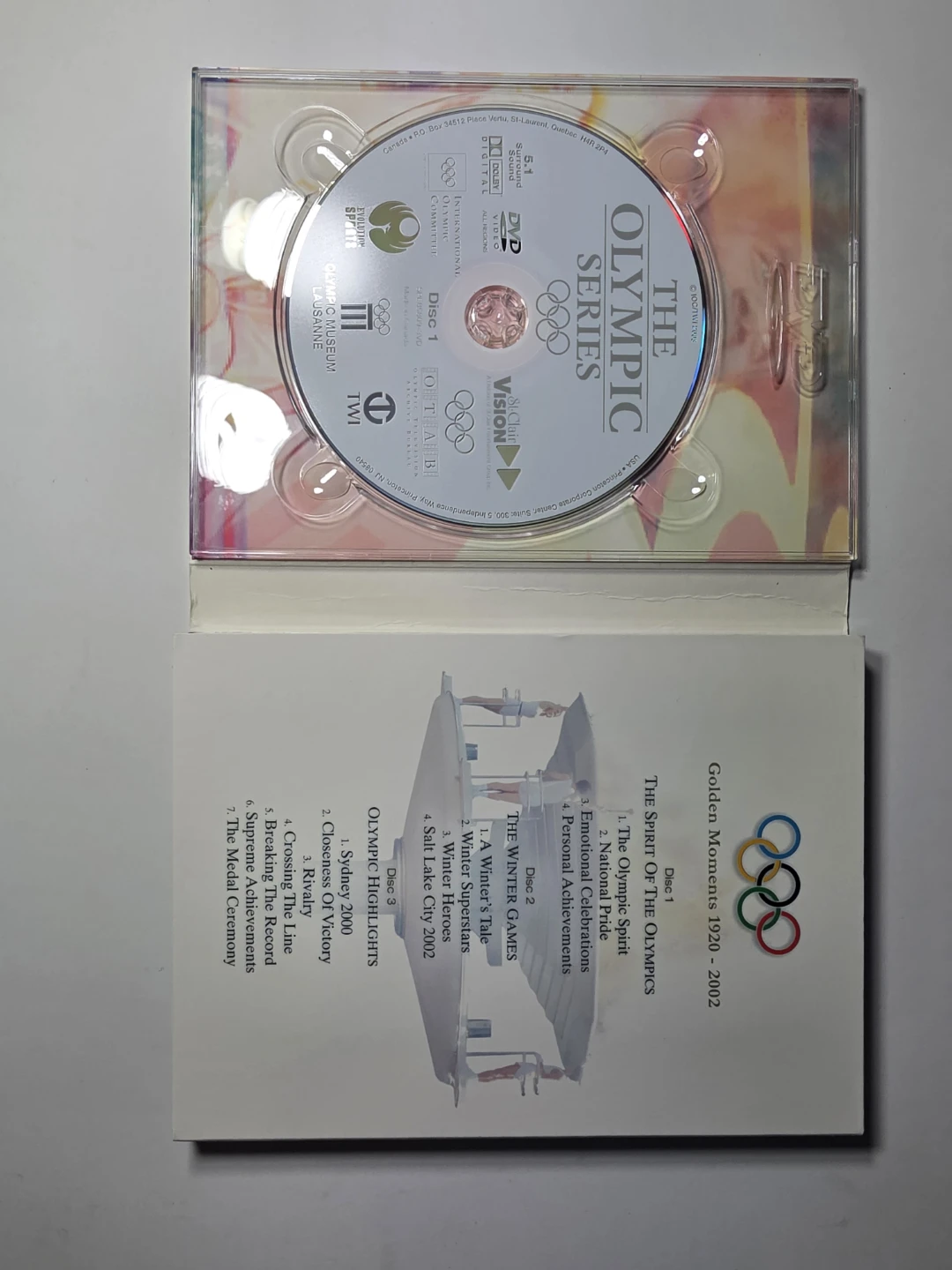 The Olympic Series Golden Moments 1920-2002 3 DVD Set - photo 5