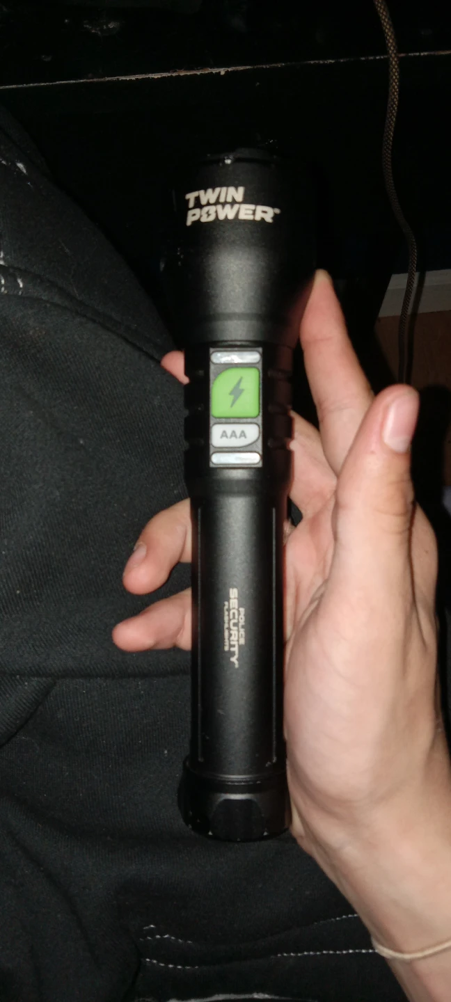 Twin Power Police Security Flashlight