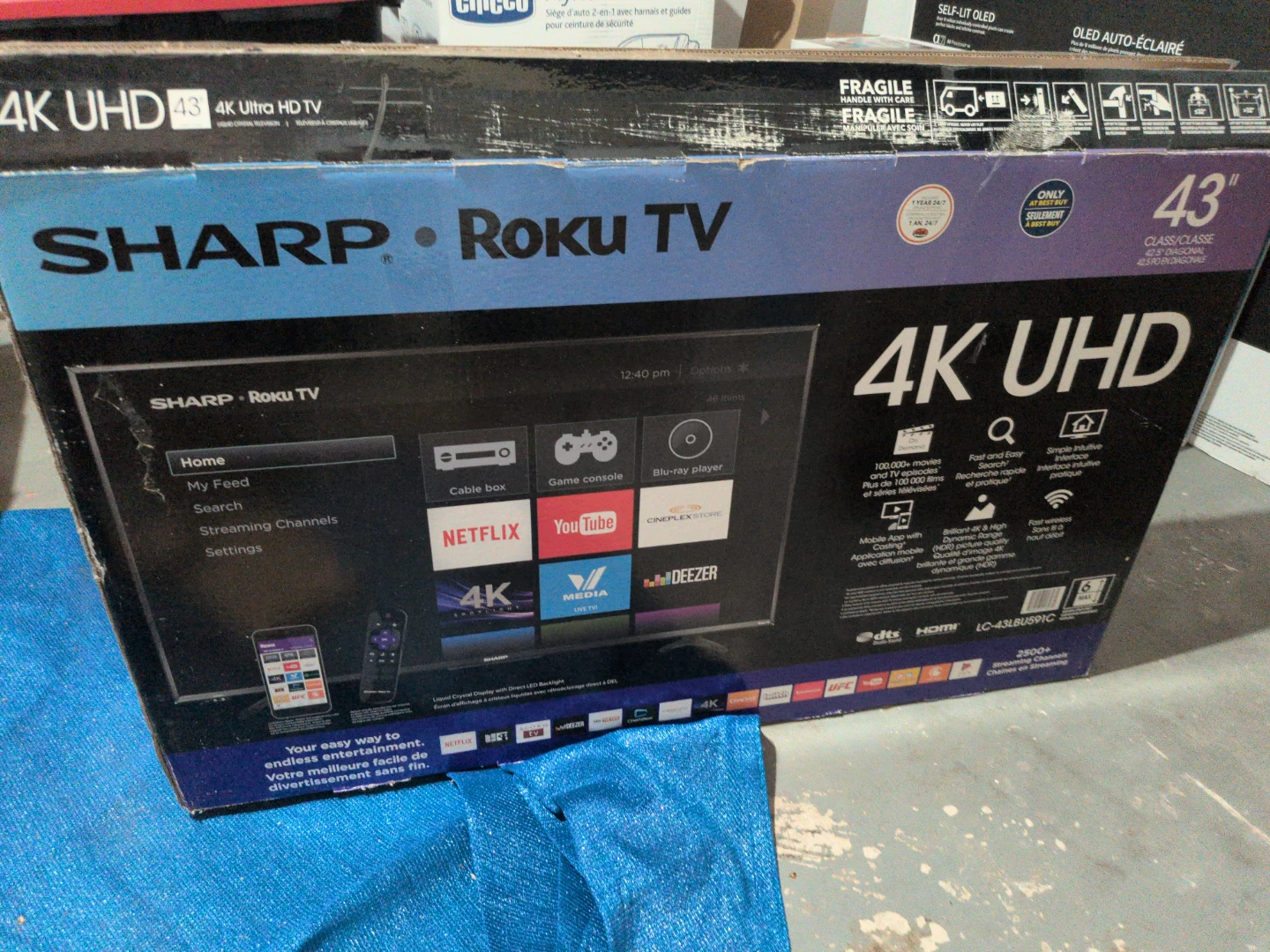 Sharp Roku TV 43" 4K UHD Smart TV