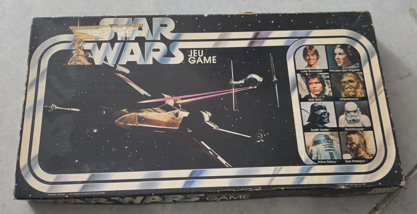Star Wars Escape from Death Star Board Game Parker Brothers 1977