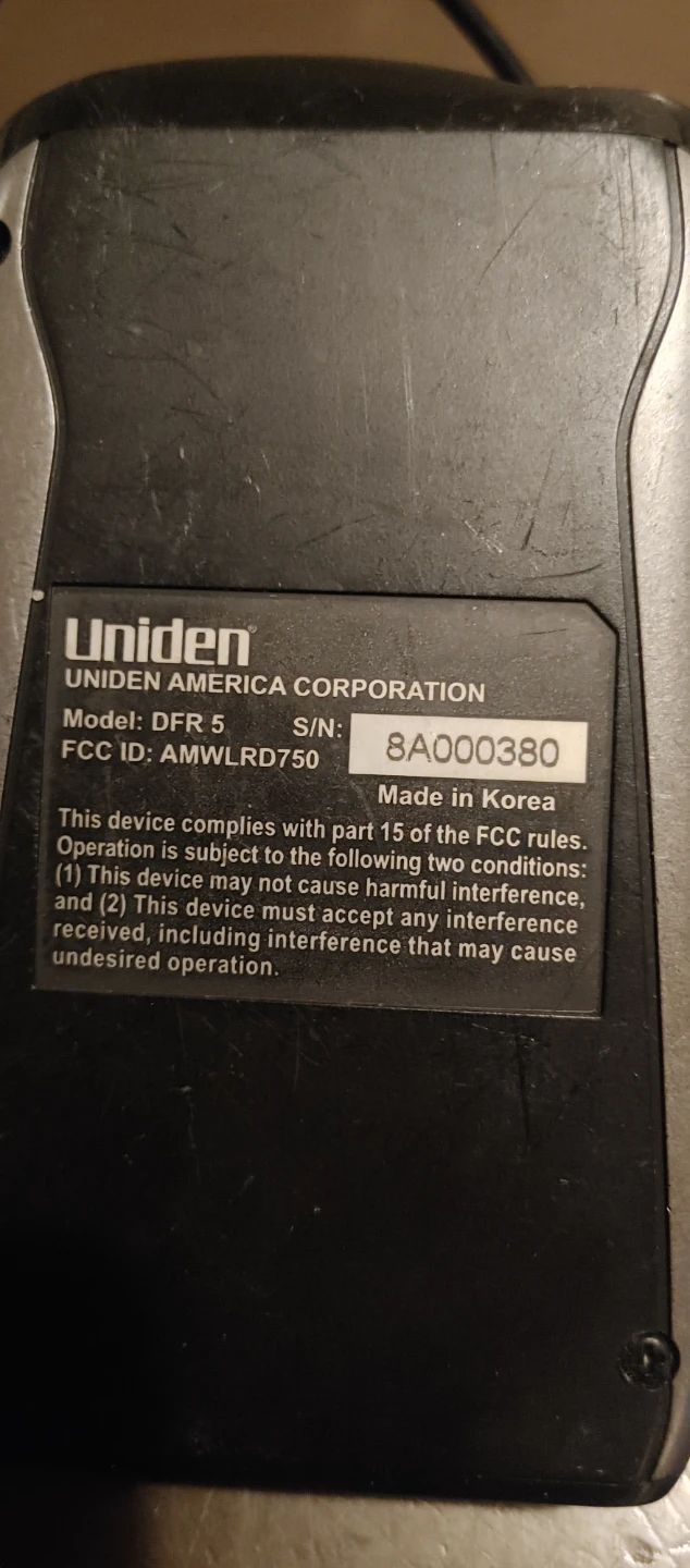Uniden DFR 5 Radar Detector - photo 2