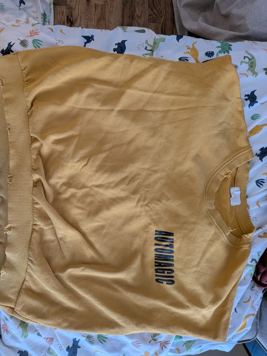 Yellow "AUTOMAGIC SECURITY" Sweatshirt
