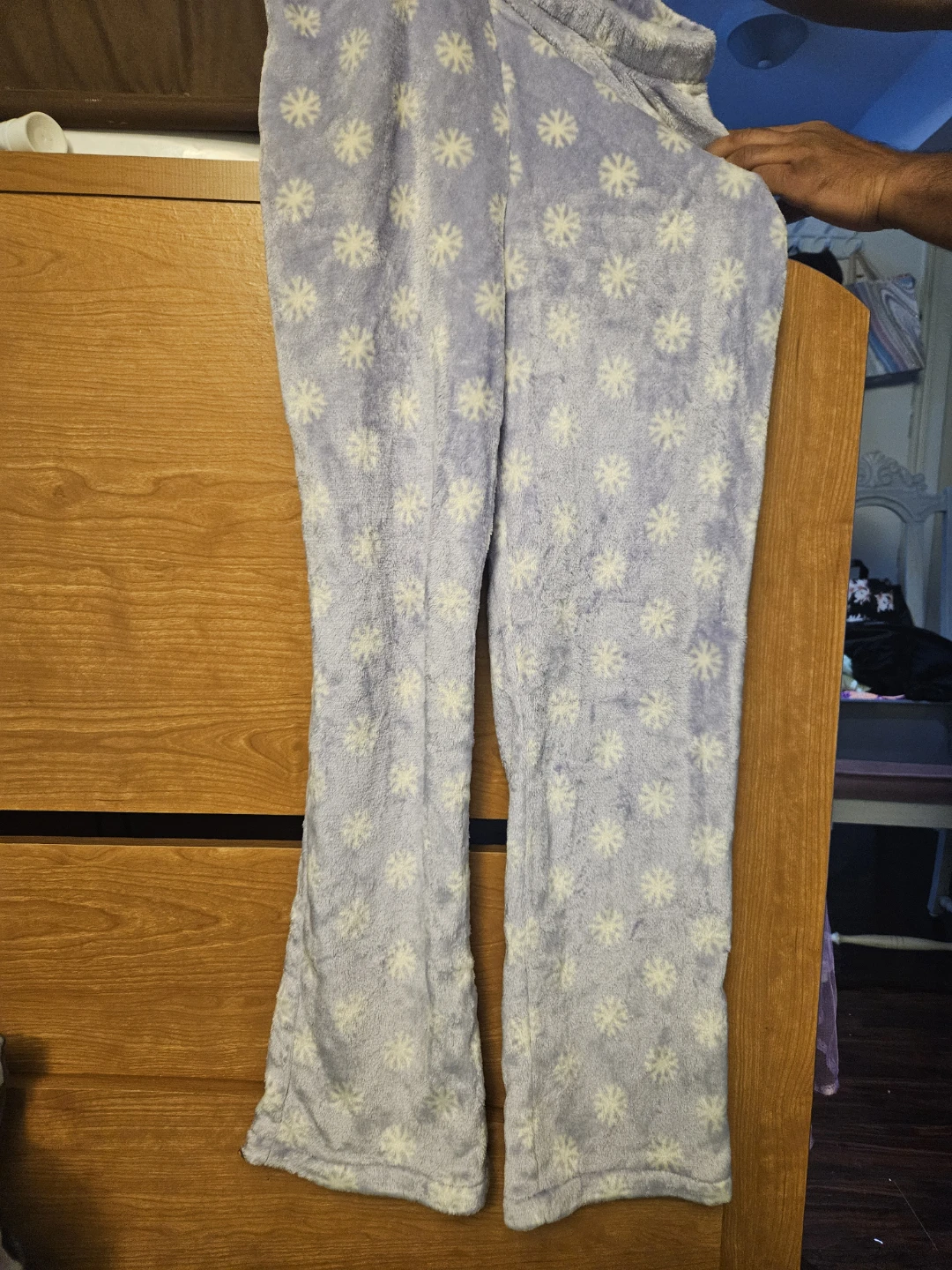Purple Snowflake Fleece Pajama Set - photo 2