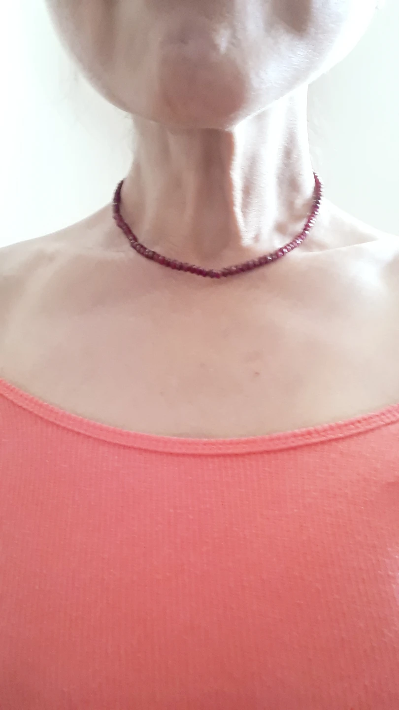 GENUINE RUBY STONES NECKLACE