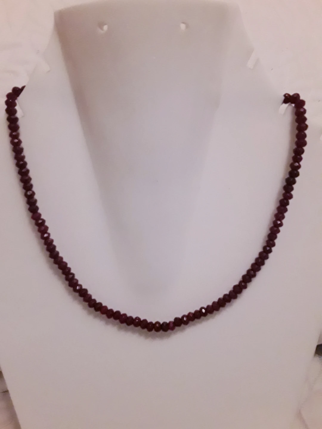 GENUINE RUBY STONES NECKLACE - photo 4