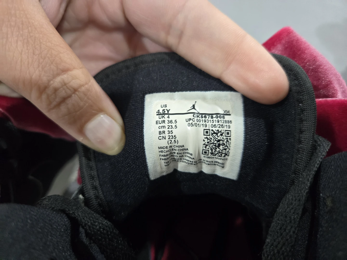 Air Jordan 1 Mid SE Velvet Bows Toddler Shoes - photo 4