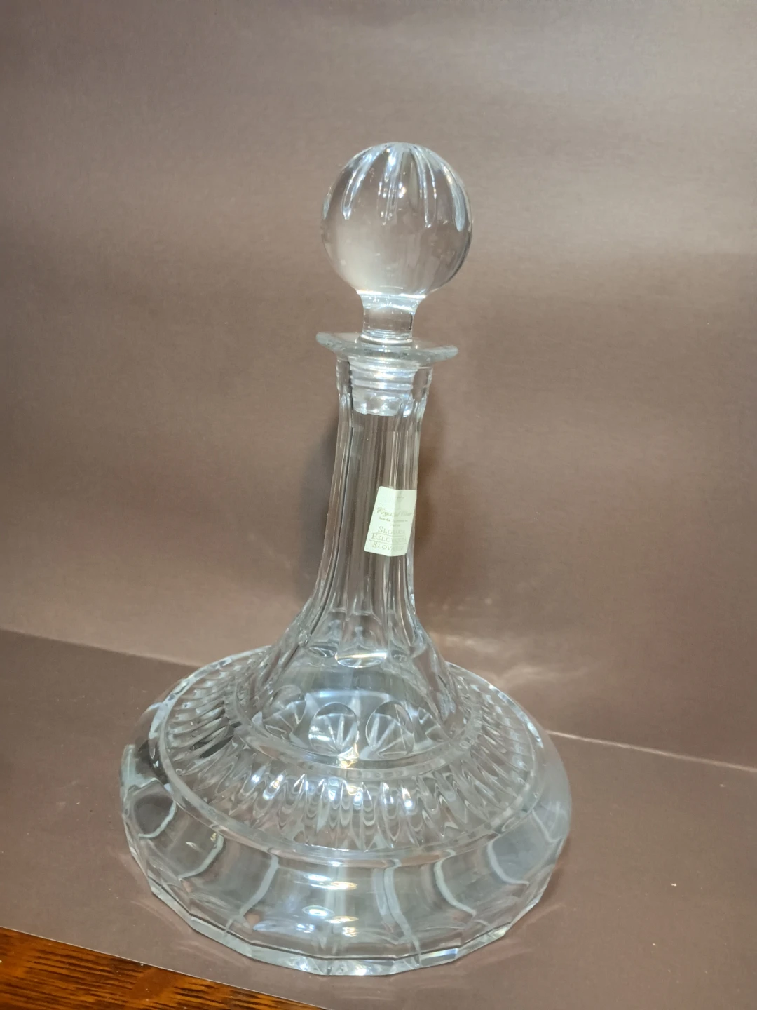 Crystal Clear Decanter - Made in Slovakia