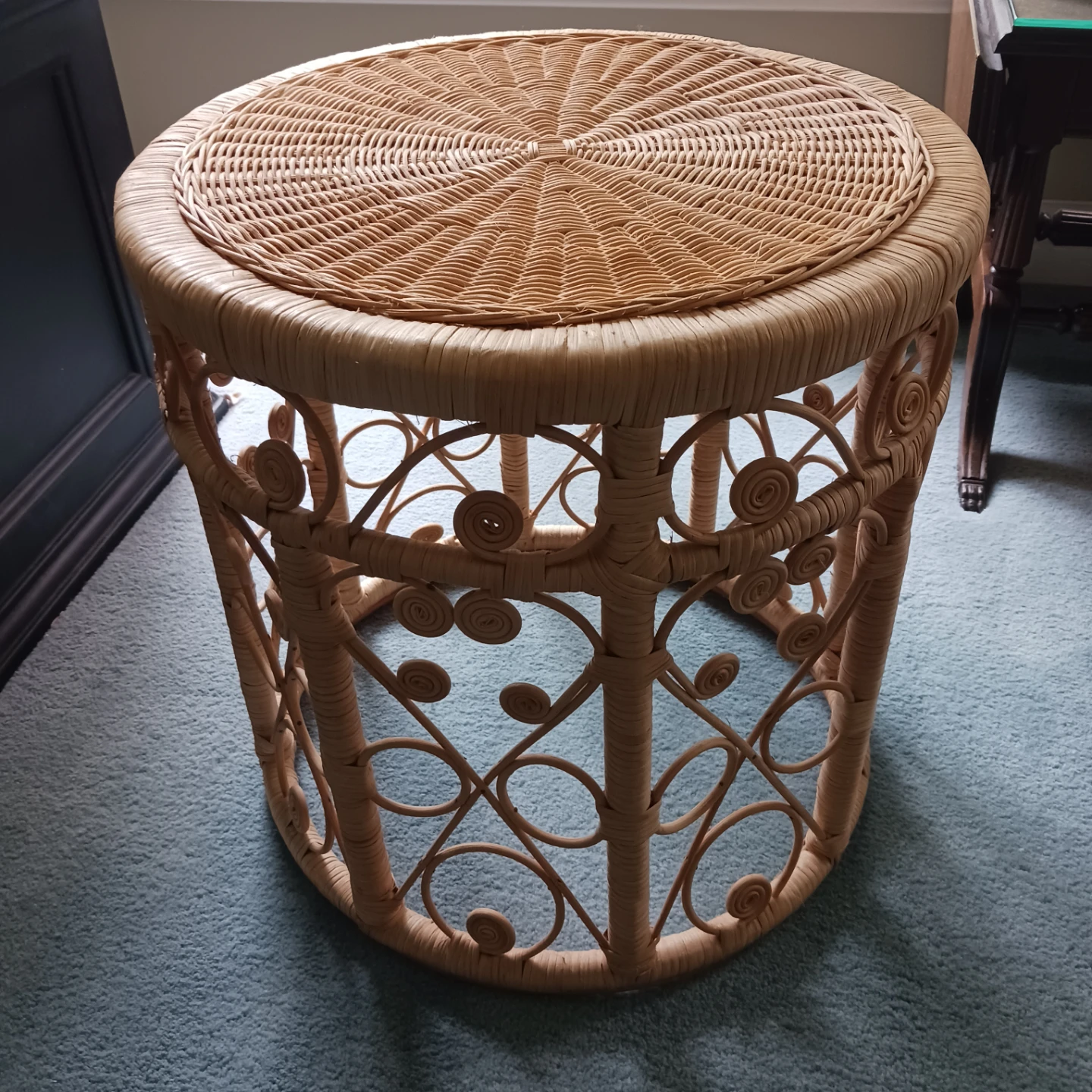 Wicker Side Table
