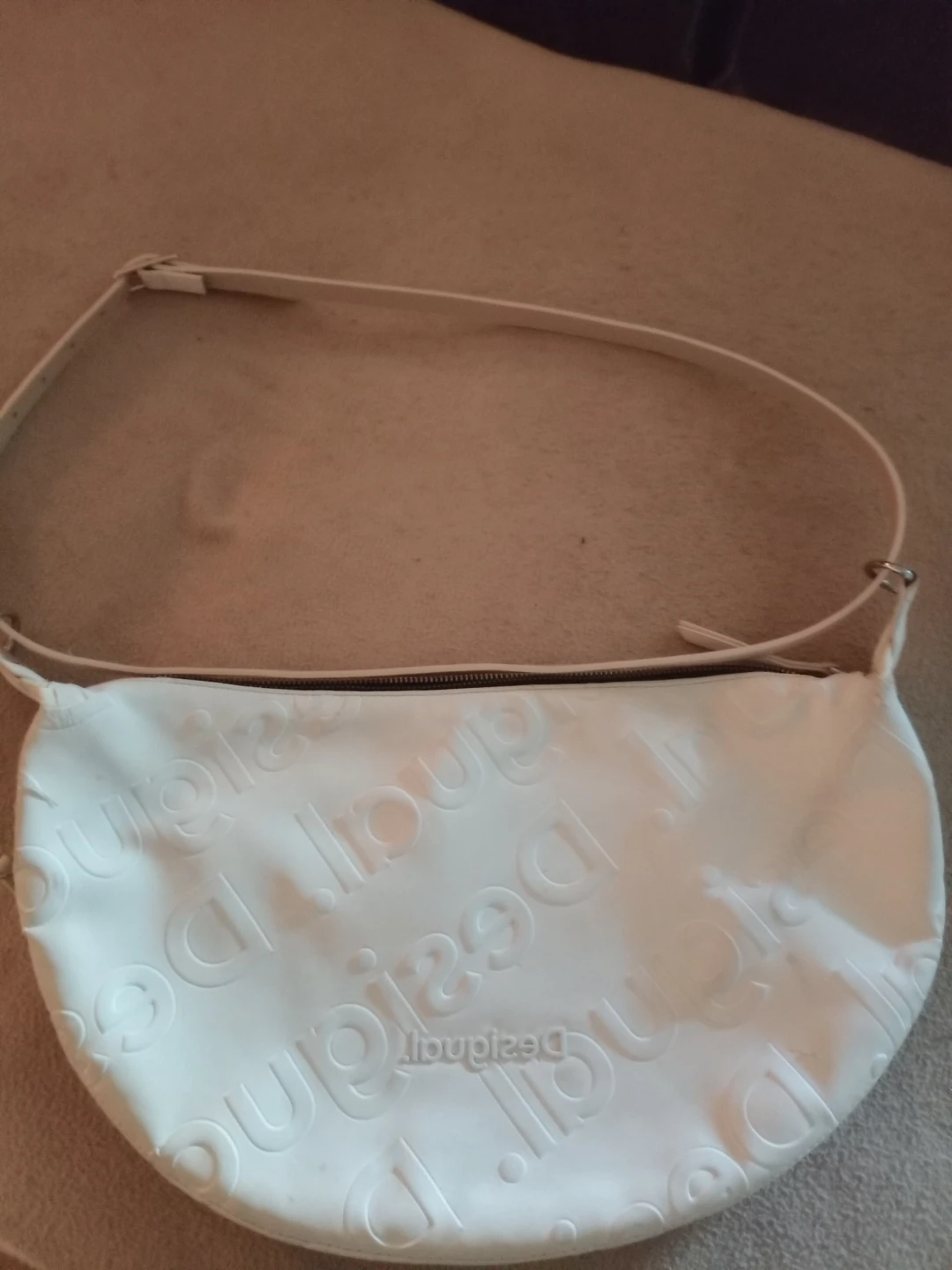 Desigual White Embossed Shoulder Bag - photo 2