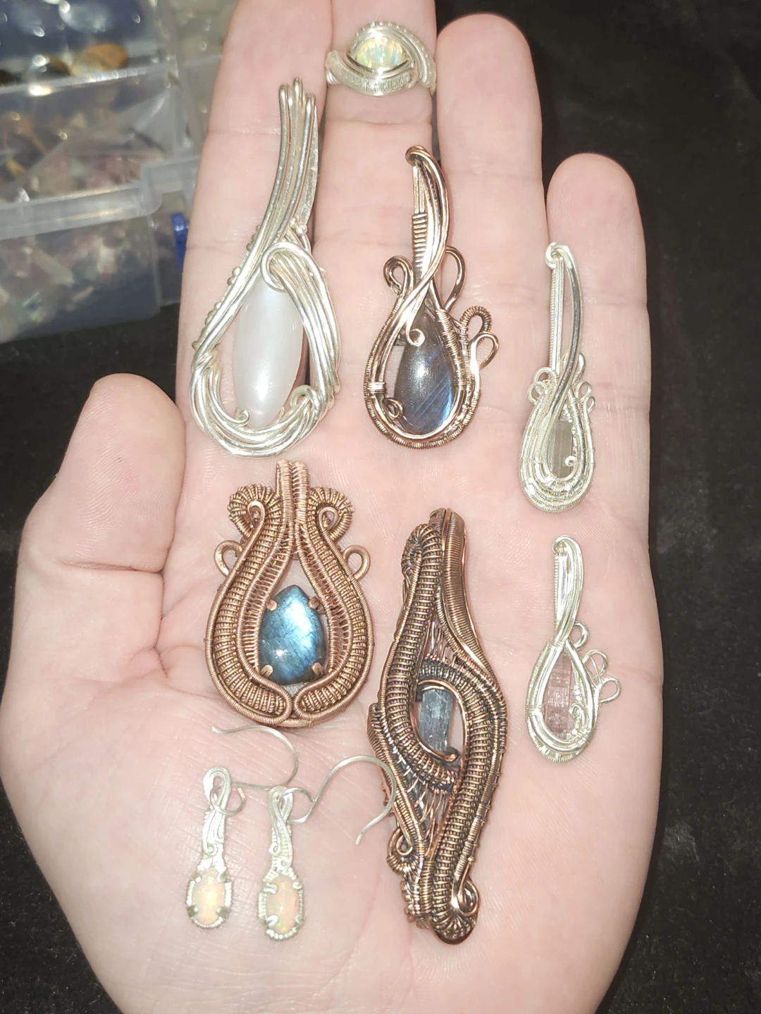 Wire wrapped jewelry