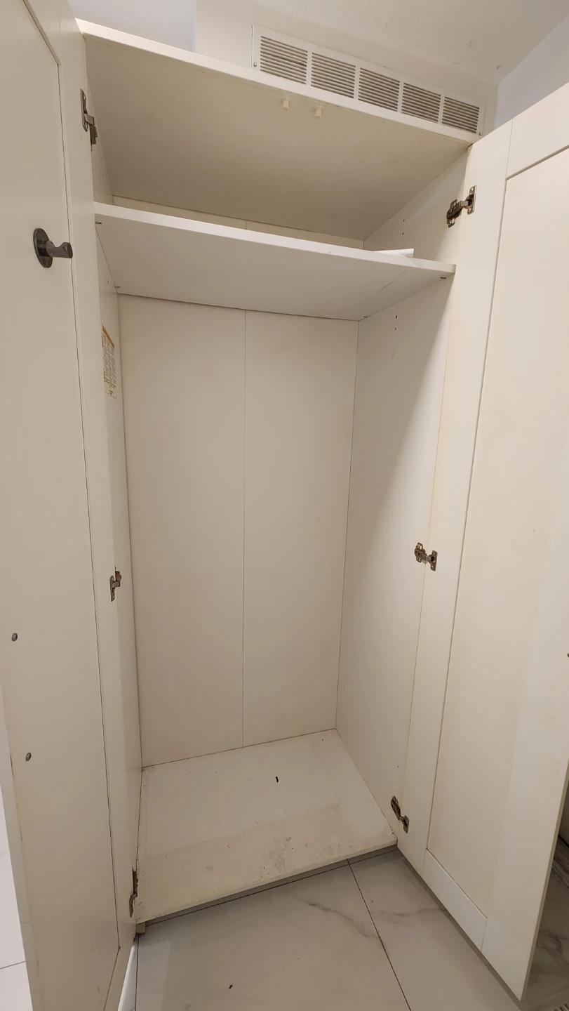 Ikea Brimnes, White 3-Door Wardrobe with Mirrored Panels - photo 4